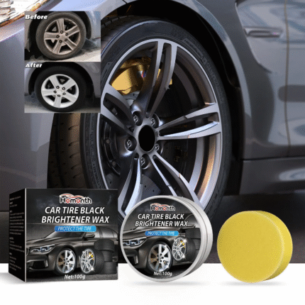 Car tire black brightener wax (protect the tire)